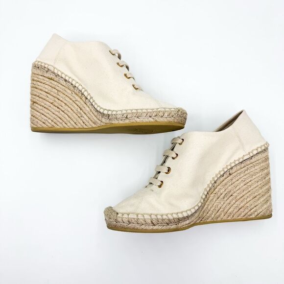 Gucci GG Logo Web Stripe Canvas Wedge Espadrille EU 39 US 9 - Picture 4 of 9